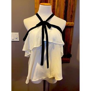 Women’s White/Black Top - Size L